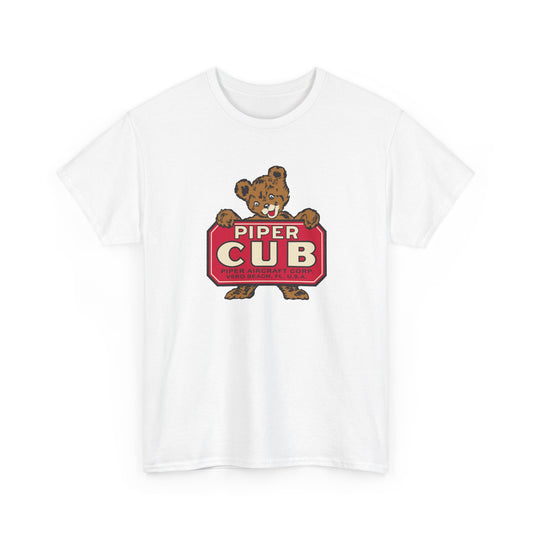 Piper Cub Bear Vintage Heavy Cotton Tee