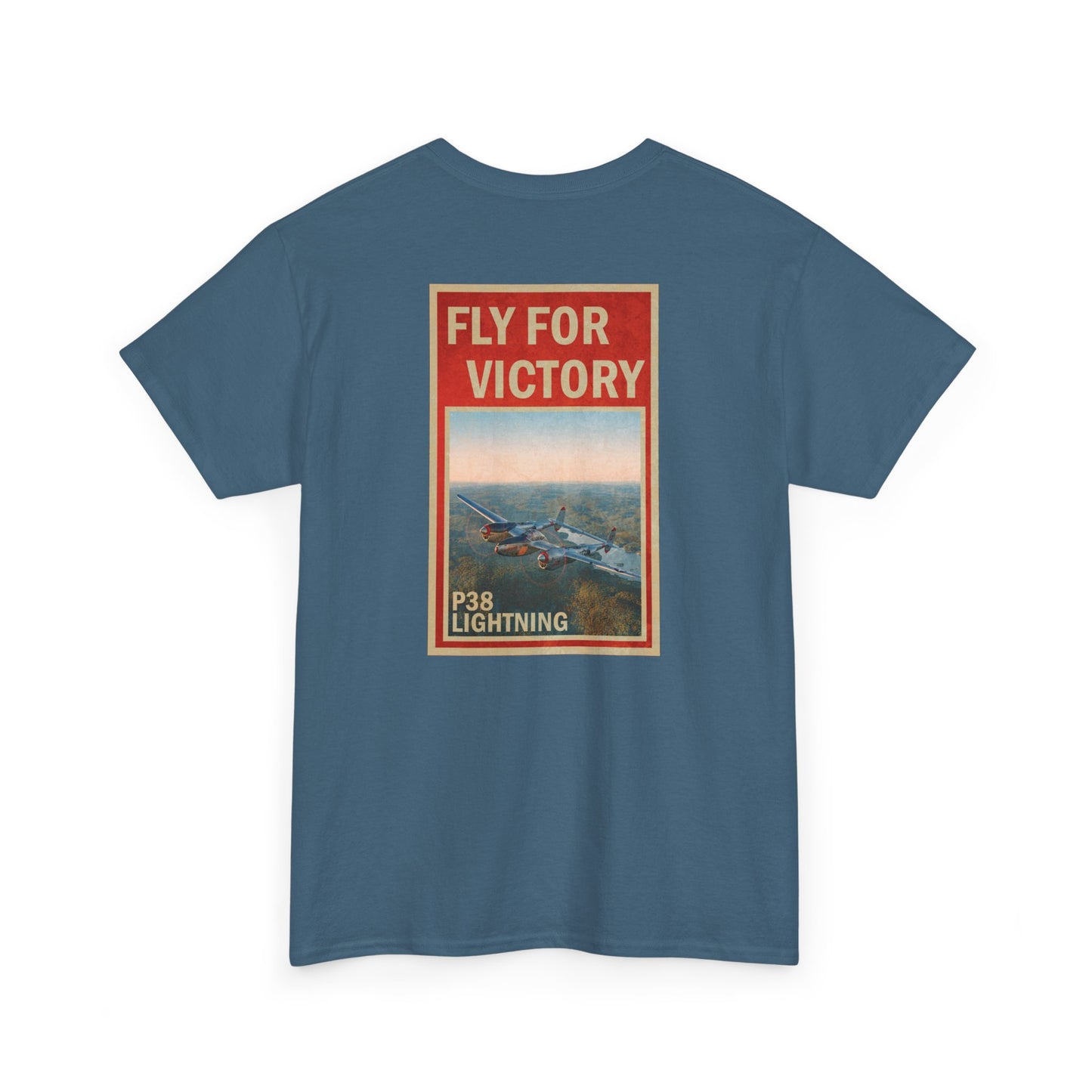P38 Lightning "Fly For Victory" Heavy Cotton Tee