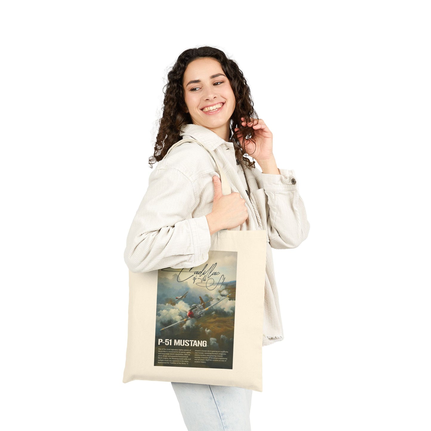 P51 Mustang Canvas Tote Bag