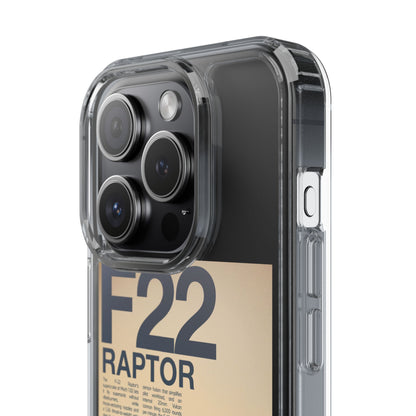 F22 Raptor Clear Phone Case, Military Aviation Accessory, Unique Gift for Airplane Enthusiasts, Customizable iPhone Cover, Durable [...]