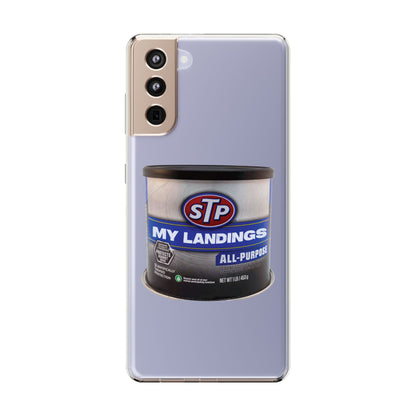 Greasy Landing Custom Clear Phone Case