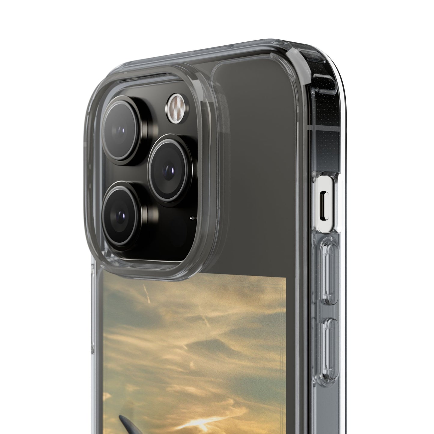 Vintage Warhawk Phone Case, Clear Cases, Military Aviation, Gifts for Him, Unique Phone Accessories