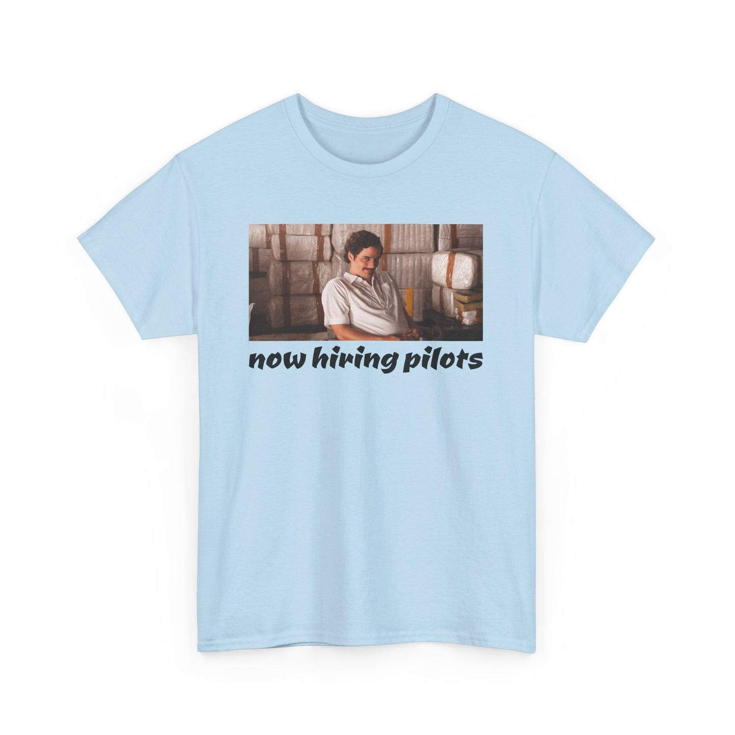 Now Hiring Pilots Heavy Cotton Tee