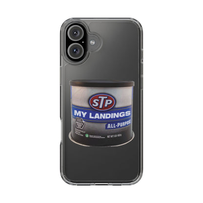 Greasy Landing Custom Clear Phone Case