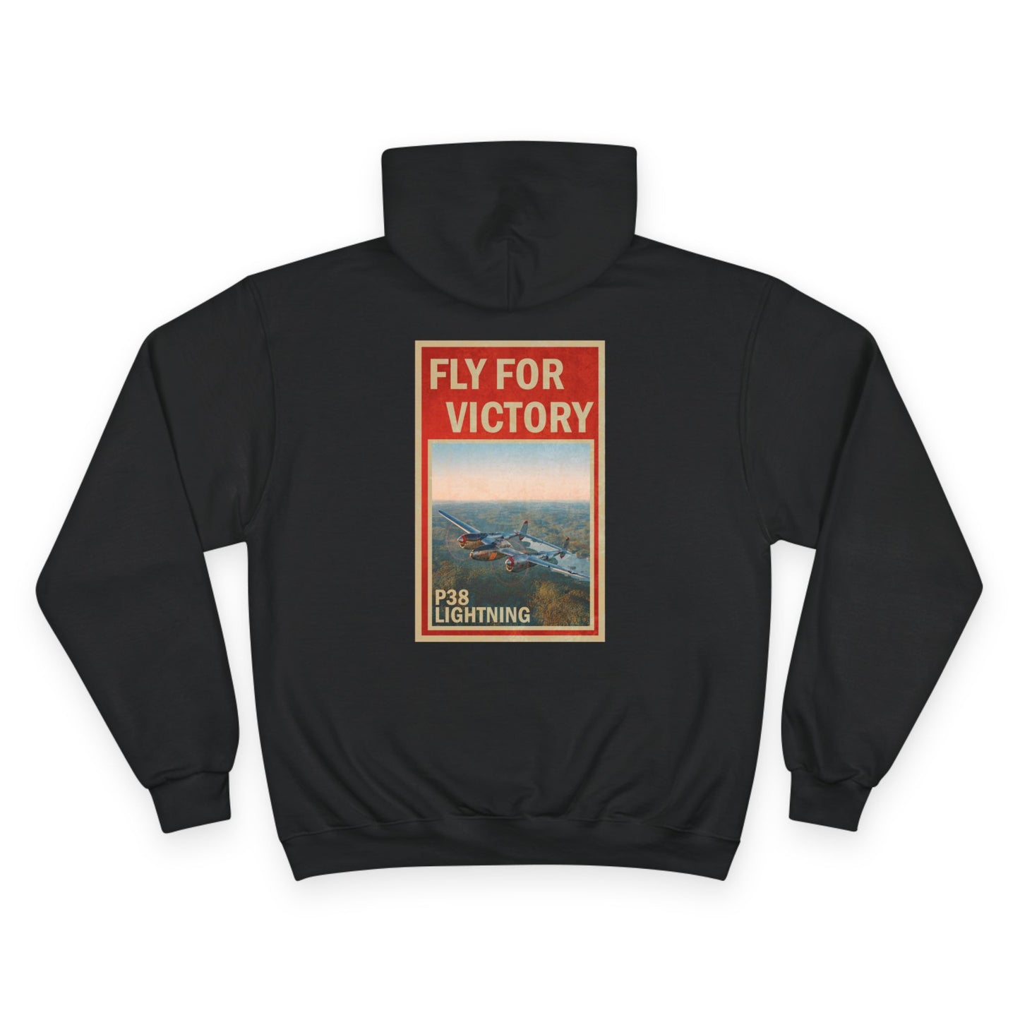 Fly for Victory P-38 Lightning Champion Hoodie