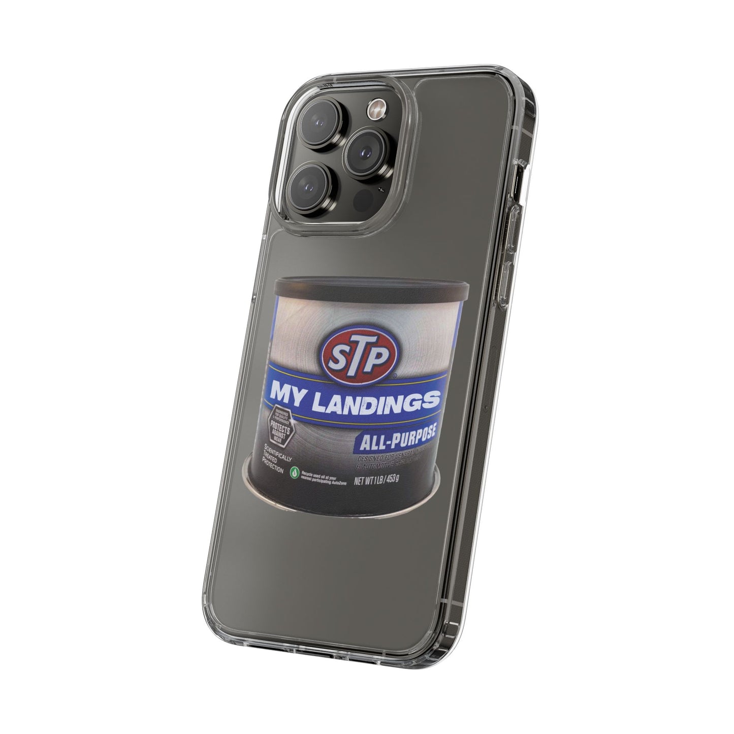 Greasy Landing Custom Clear Phone Case