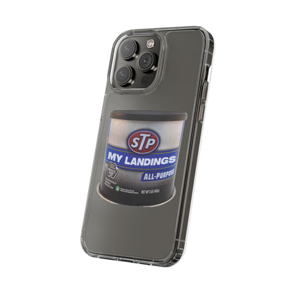 Greasy Landing Custom Clear Phone Case