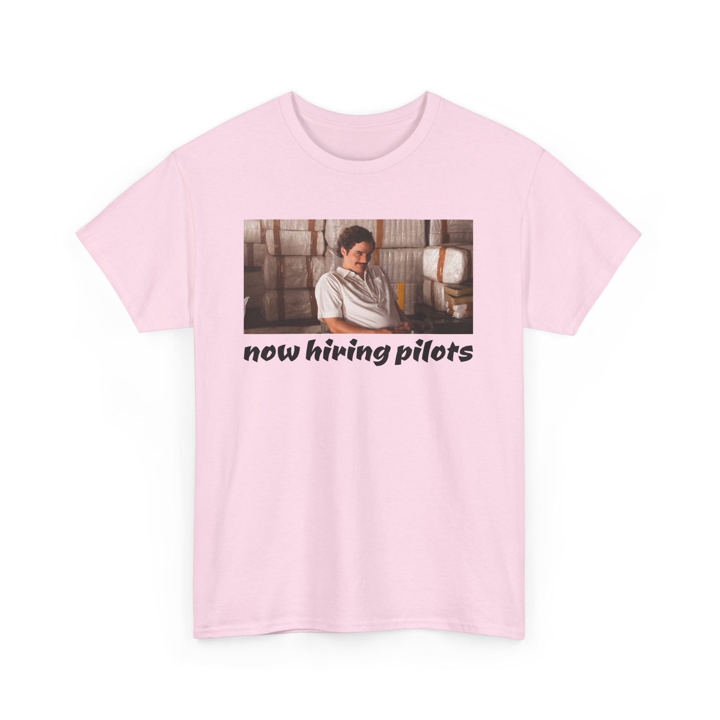 Now Hiring Pilots Heavy Cotton Tee