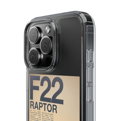 F22 Raptor Clear Phone Case, Military Aviation Accessory, Unique Gift for Airplane Enthusiasts, Customizable iPhone Cover, Durable [...]