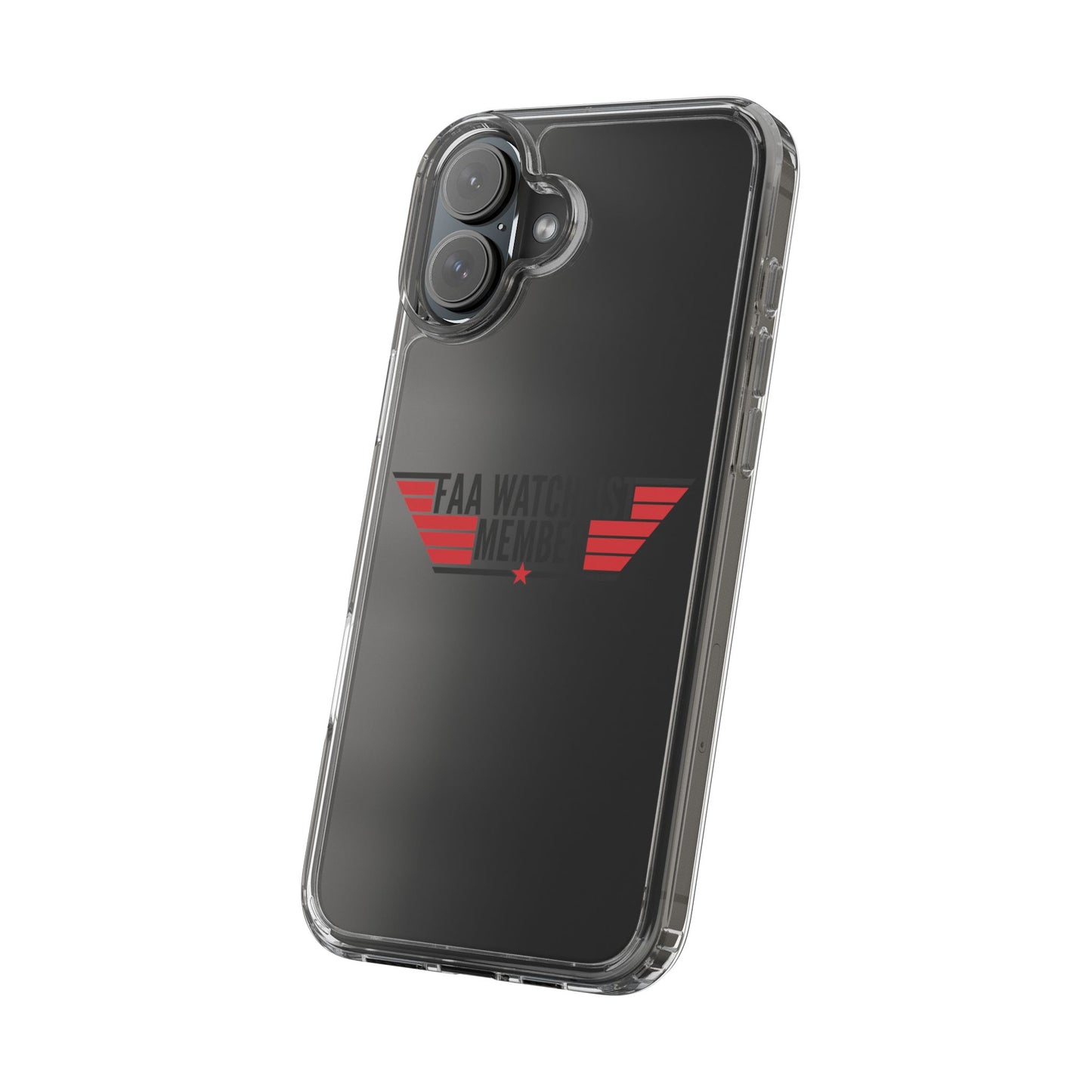 FAA Watchlist Member Clear Phone Case