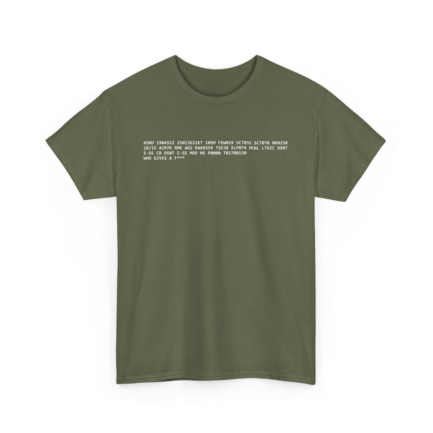 METAR/TAF #1 Heavy Cotton Tee