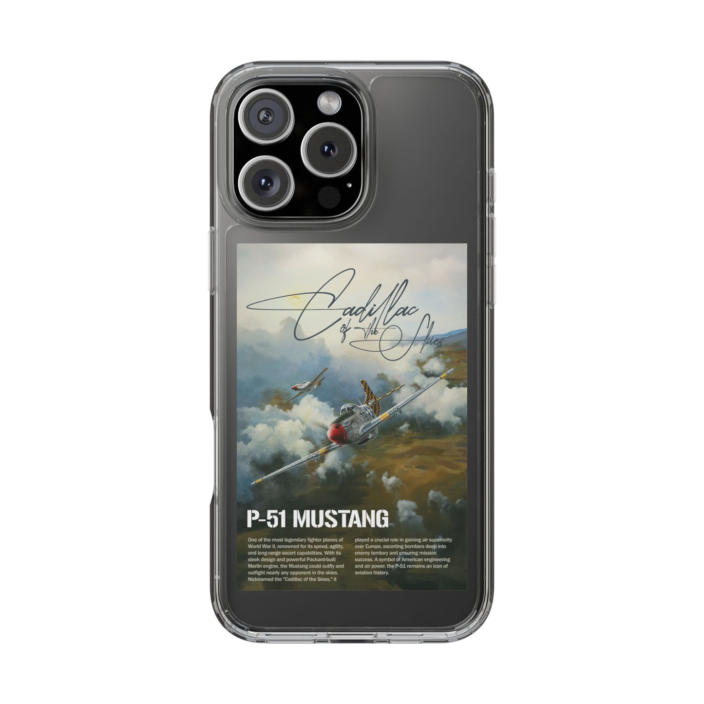Cadillac of the Sky Clear Phone Case