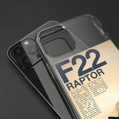 F22 Raptor Clear Phone Case, Military Aviation Accessory, Unique Gift for Airplane Enthusiasts, Customizable iPhone Cover, Durable [...]