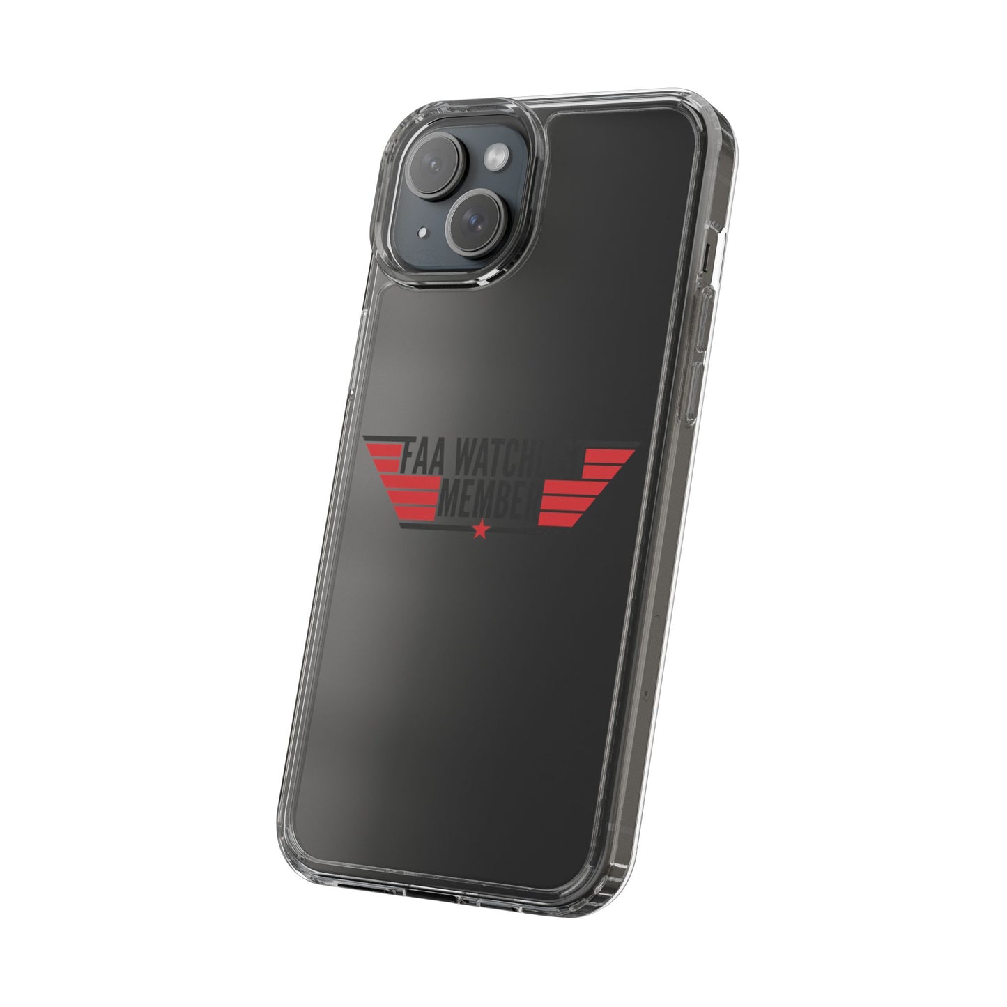 FAA Watchlist Member Clear Phone Case