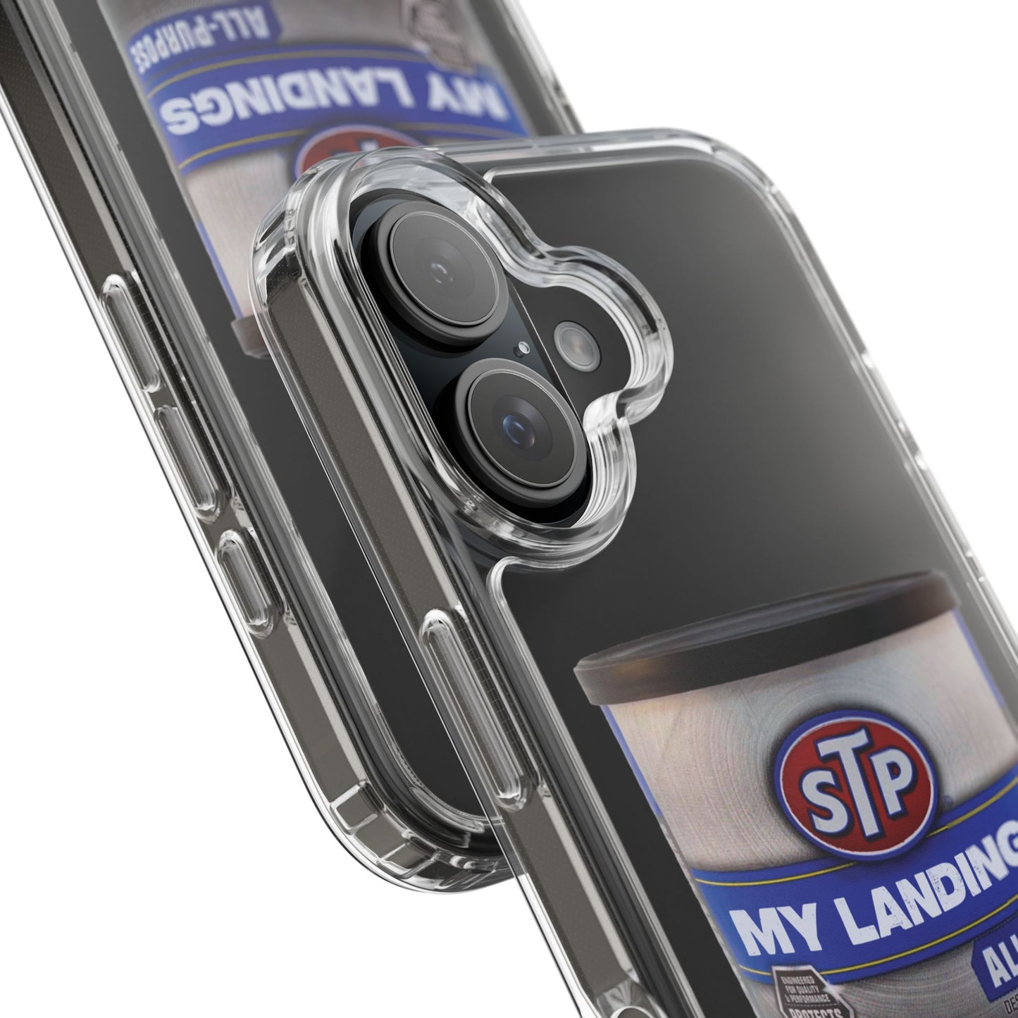 Greasy Landing Custom Clear Phone Case