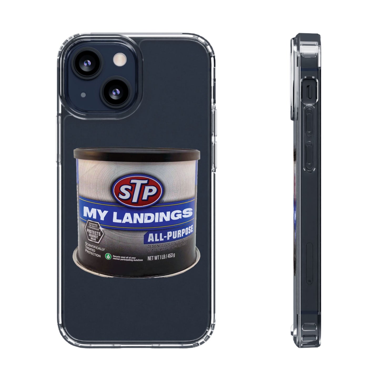 Greasy Landing Custom Clear Phone Case