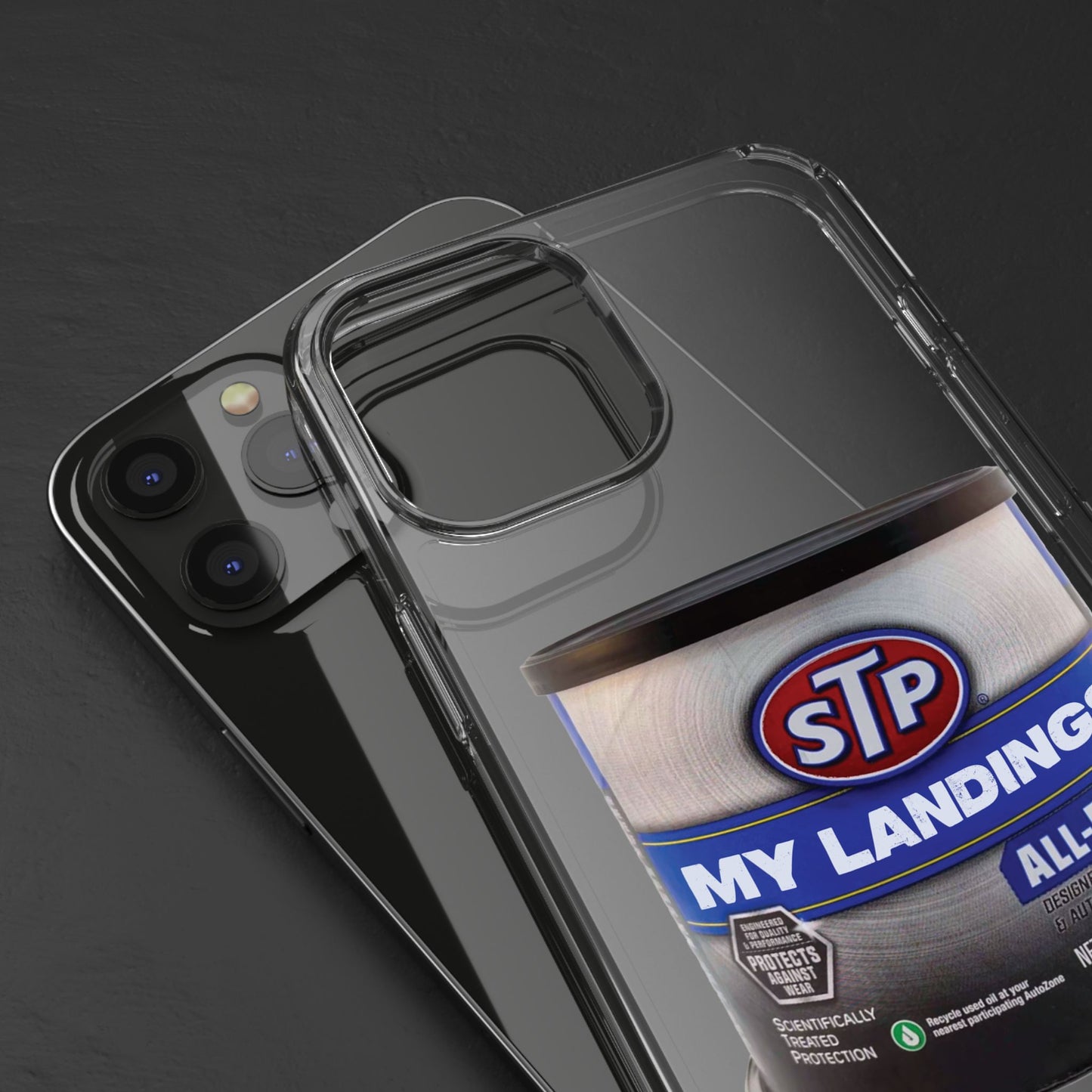 Greasy Landing Custom Clear Phone Case