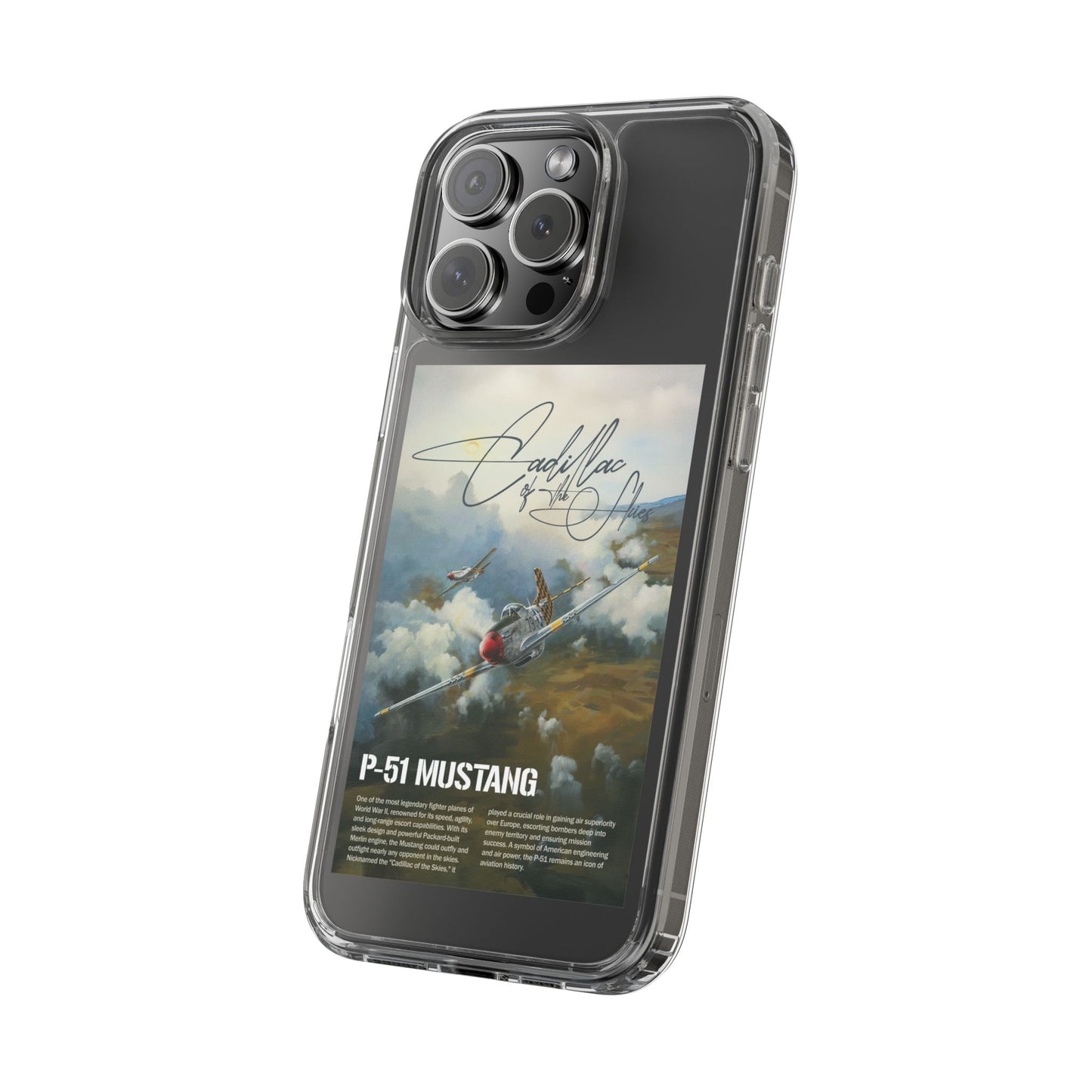 Cadillac of the Sky Clear Phone Case