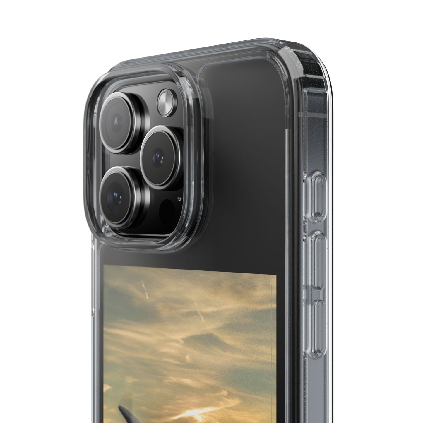 Vintage Warhawk Phone Case, Clear Cases, Military Aviation, Gifts for Him, Unique Phone Accessories