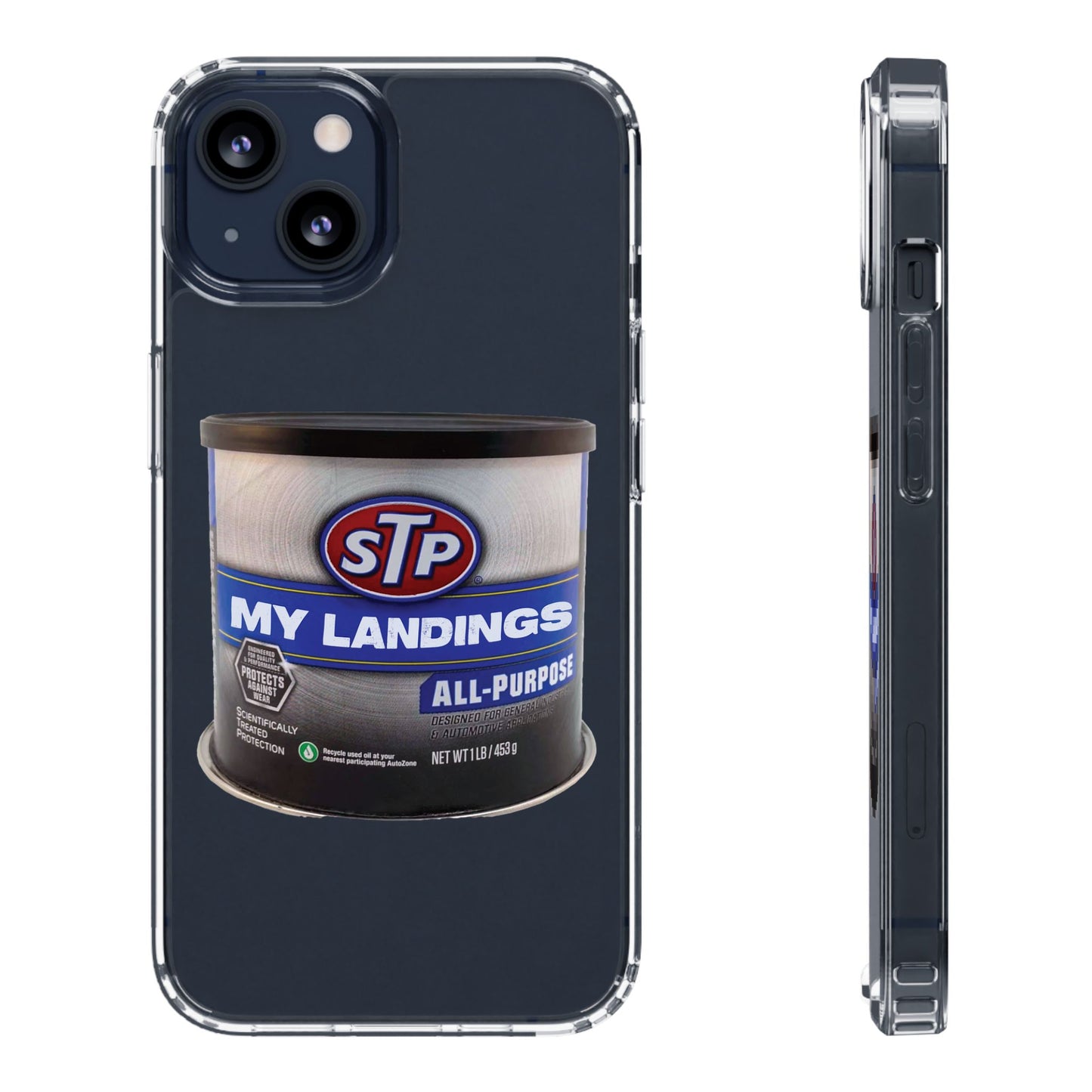 Greasy Landing Custom Clear Phone Case