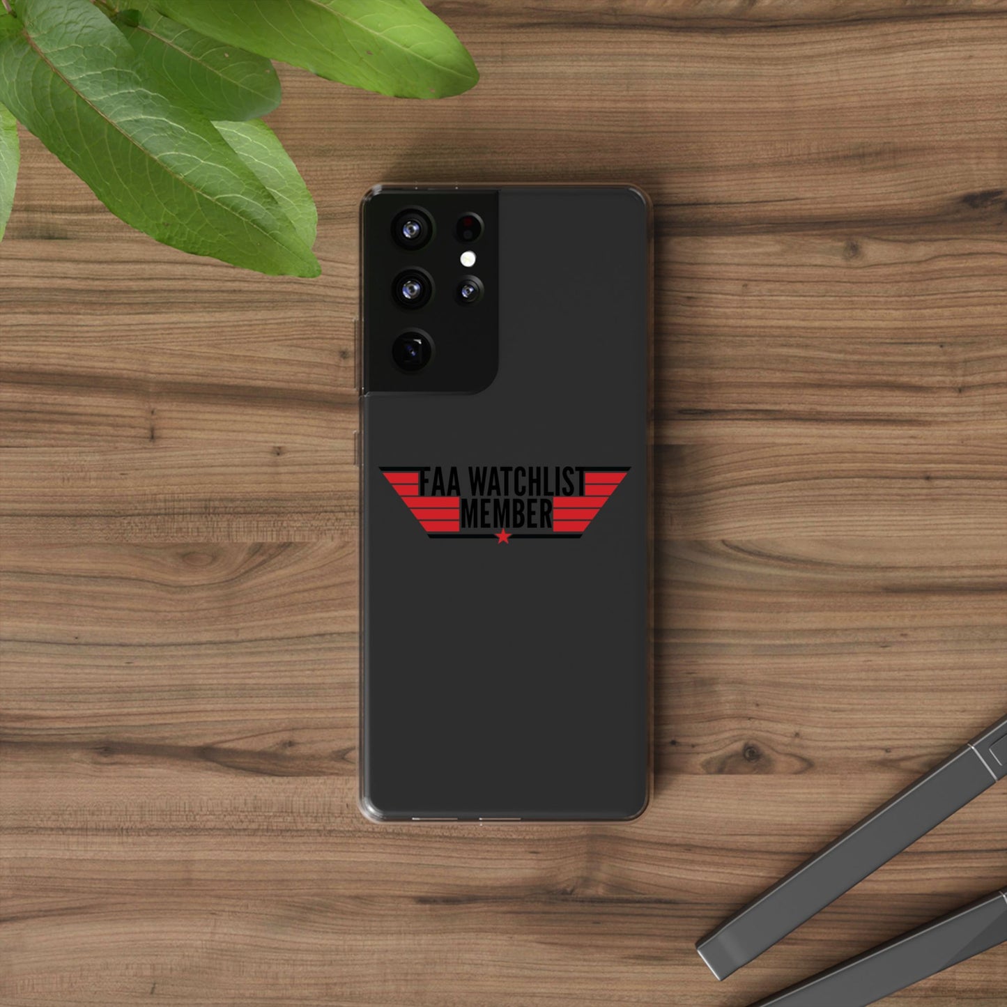 FAA Watchlist Member Clear Phone Case