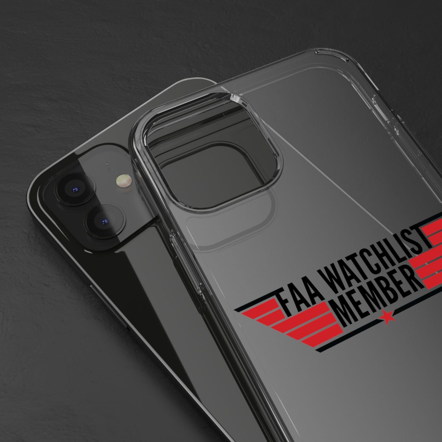 FAA Watchlist Member Clear Phone Case