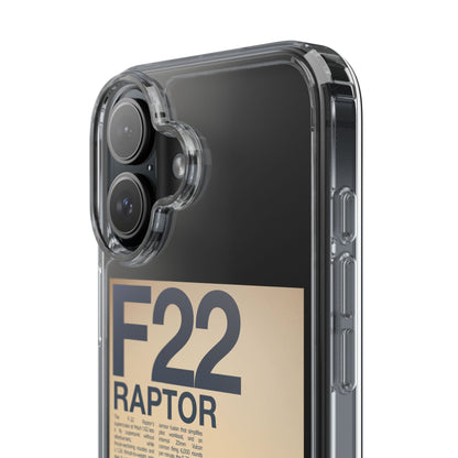 F22 Raptor Clear Phone Case, Military Aviation Accessory, Unique Gift for Airplane Enthusiasts, Customizable iPhone Cover, Durable [...]