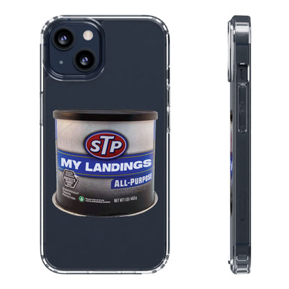 Greasy Landing Custom Clear Phone Case