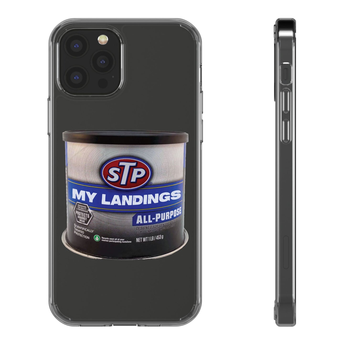 Greasy Landing Custom Clear Phone Case