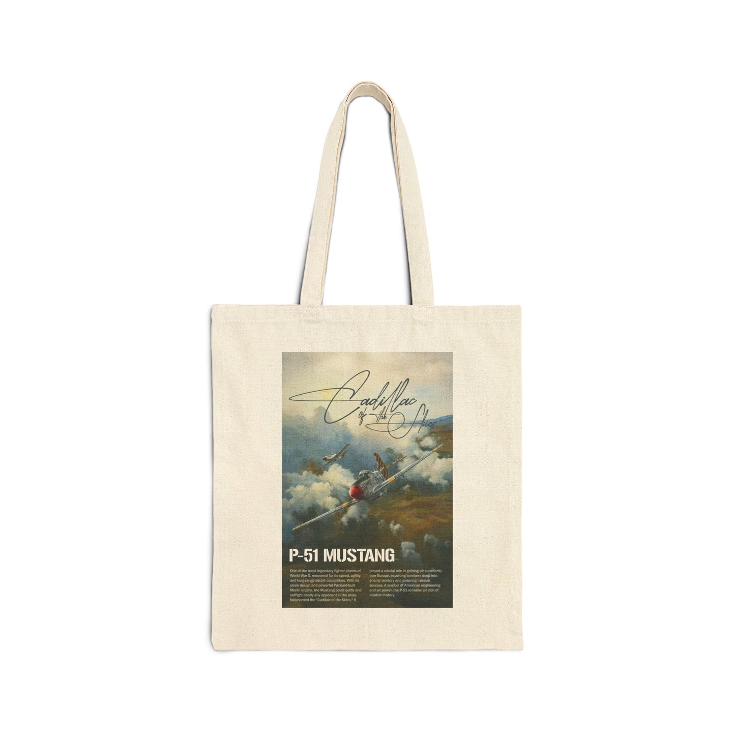 P51 Mustang Canvas Tote Bag