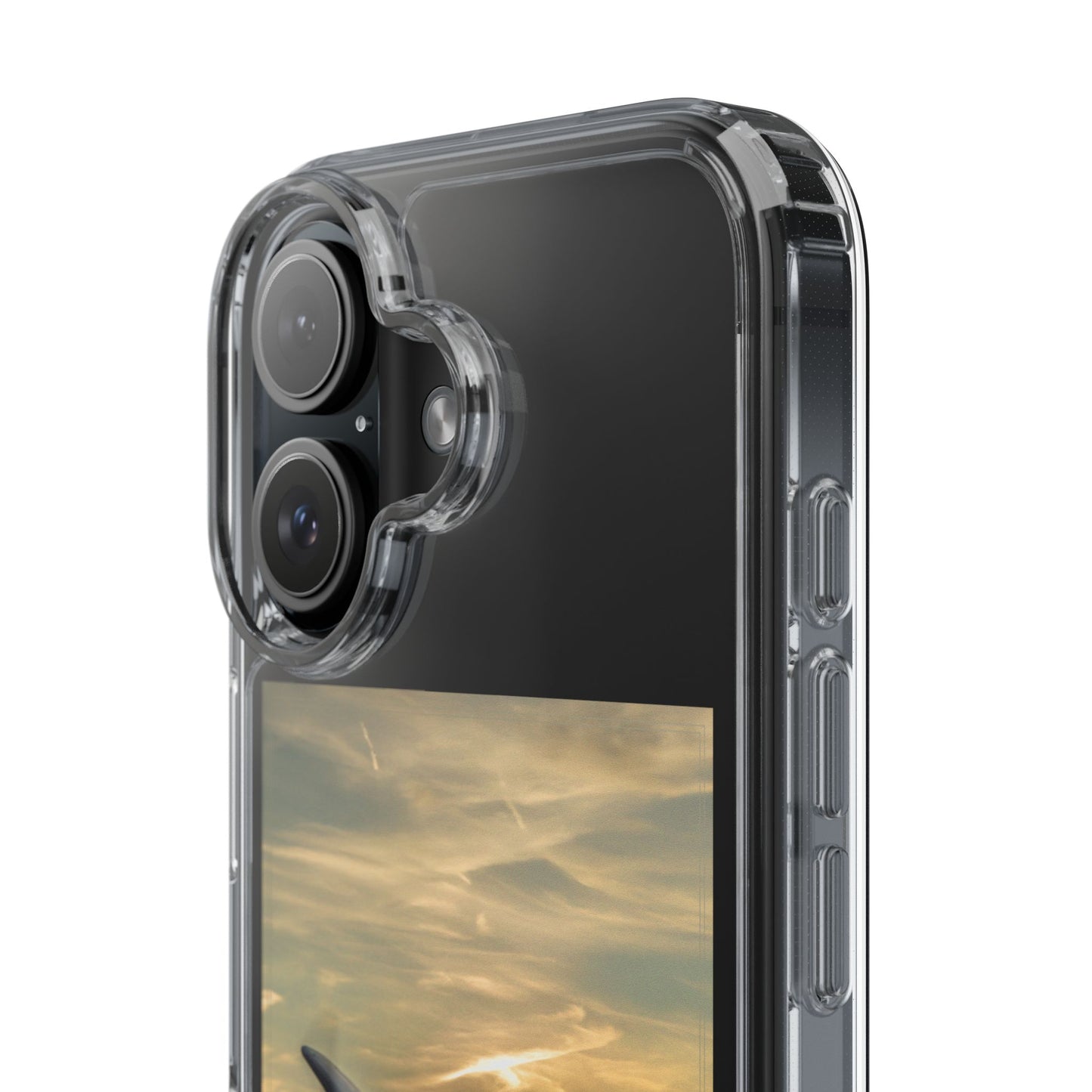 Vintage Warhawk Phone Case, Clear Cases, Military Aviation, Gifts for Him, Unique Phone Accessories