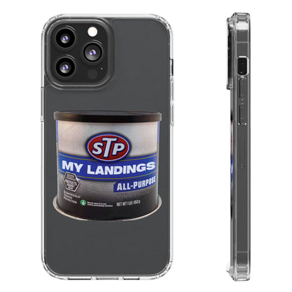 Greasy Landing Custom Clear Phone Case