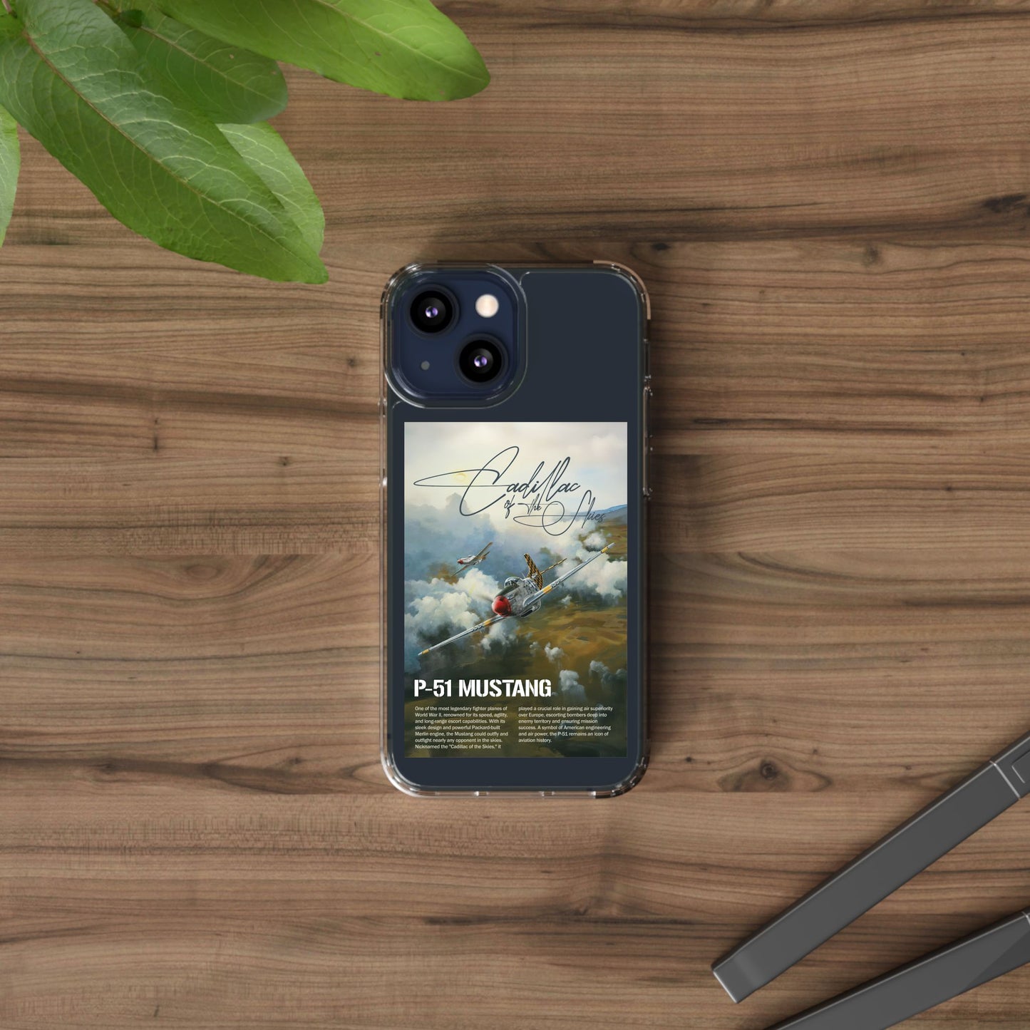 Cadillac of the Sky Clear Phone Case