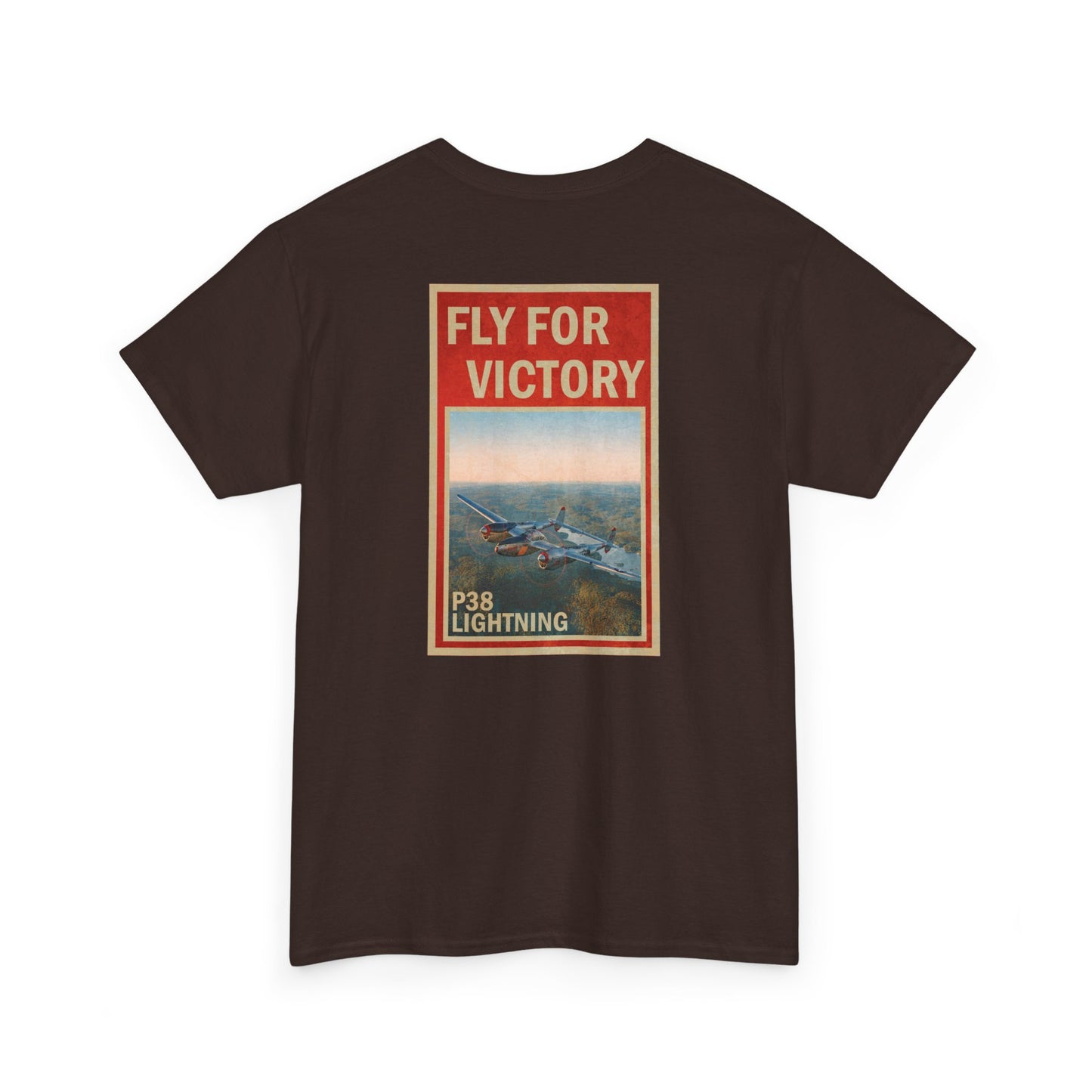 P38 Lightning "Fly For Victory" Heavy Cotton Tee