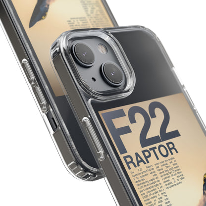 F22 Raptor Clear Phone Case, Military Aviation Accessory, Unique Gift for Airplane Enthusiasts, Customizable iPhone Cover, Durable [...]