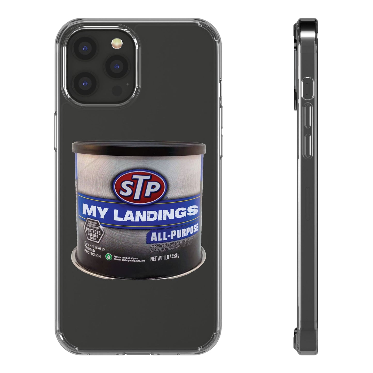 Greasy Landing Custom Clear Phone Case