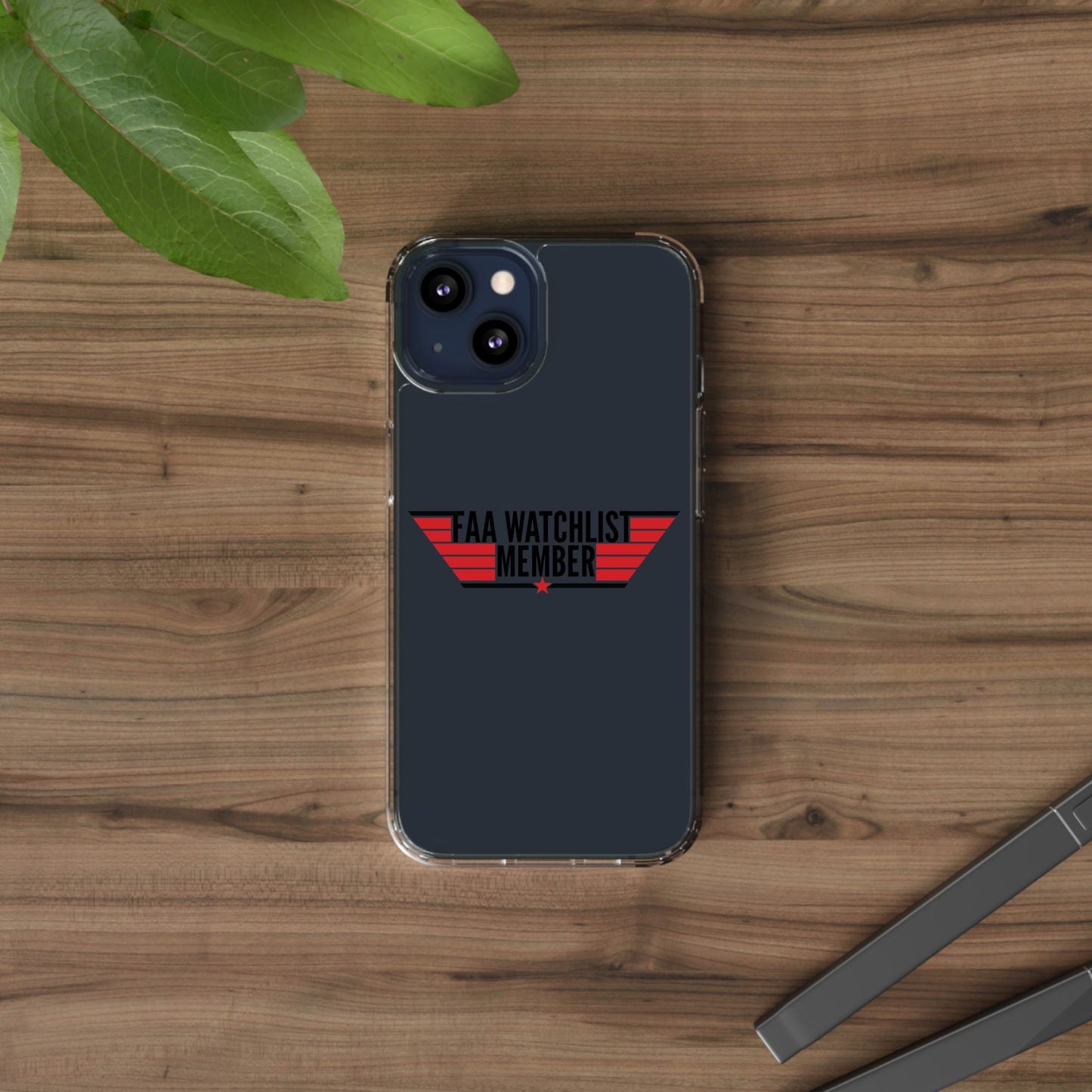 FAA Watchlist Member Clear Phone Case