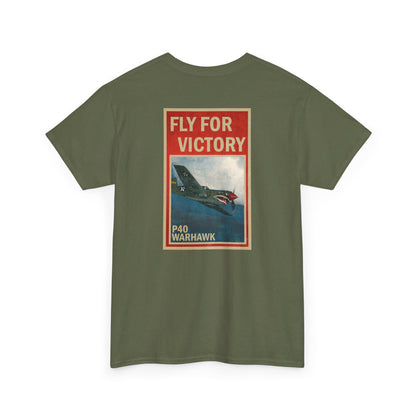 P40 Warhawk "Fly For Victory" Heavy Cotton Tee