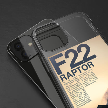 F22 Raptor Clear Phone Case, Military Aviation Accessory, Unique Gift for Airplane Enthusiasts, Customizable iPhone Cover, Durable [...]