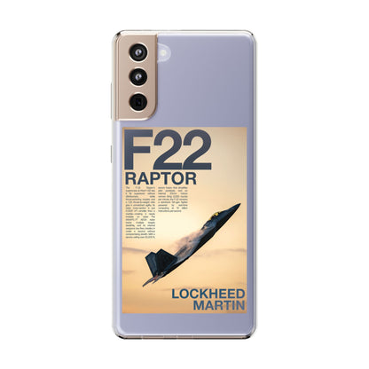 F22 Raptor Clear Phone Case, Military Aviation Accessory, Unique Gift for Airplane Enthusiasts, Customizable iPhone Cover, Durable [...]