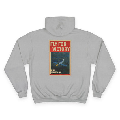 Fly for Victory Vintage P-51 Mustang Champion Hoodie