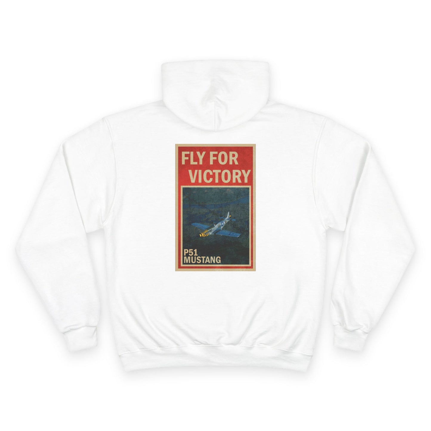 Fly for Victory Vintage P-51 Mustang Champion Hoodie