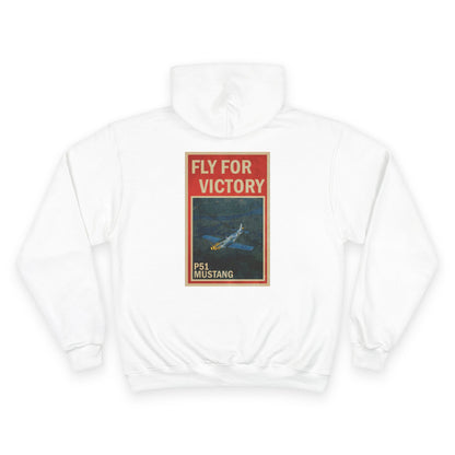 Fly for Victory Vintage P-51 Mustang Champion Hoodie