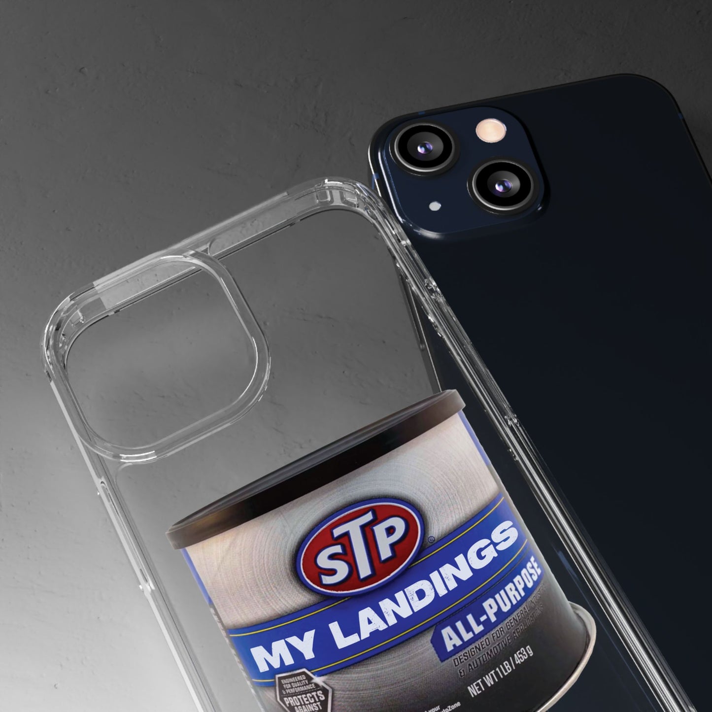 Greasy Landing Custom Clear Phone Case