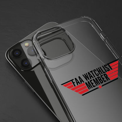 FAA Watchlist Member Clear Phone Case