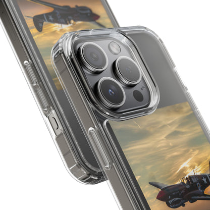 Vintage Warhawk Phone Case, Clear Cases, Military Aviation, Gifts for Him, Unique Phone Accessories