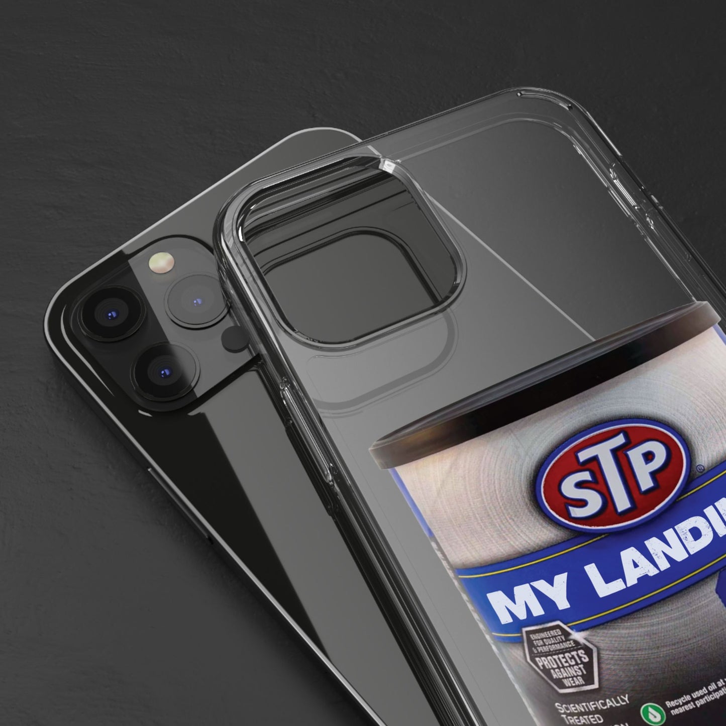 Greasy Landing Custom Clear Phone Case