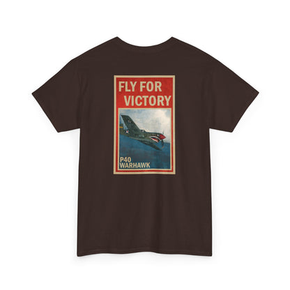 P40 Warhawk "Fly For Victory" Heavy Cotton Tee