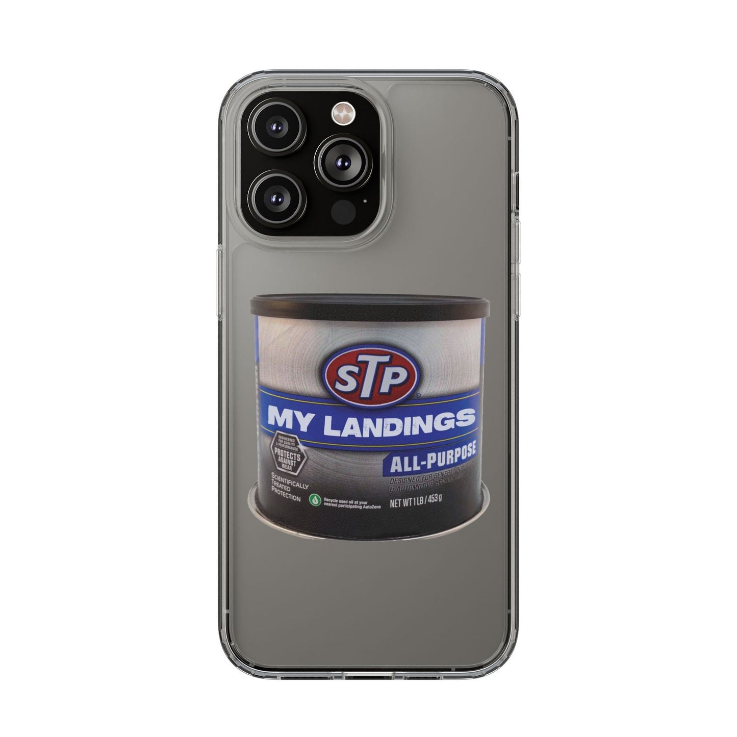 Greasy Landing Custom Clear Phone Case