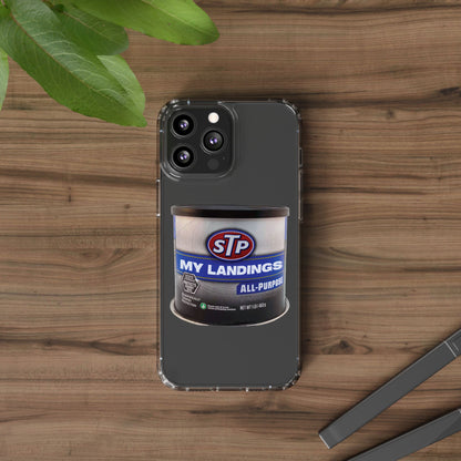 Greasy Landing Custom Clear Phone Case